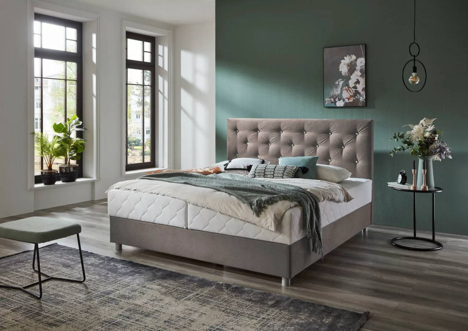 ATLANTIC home collection Boxbett "CELIA", mit Taschen-Federkernmatratze, Be günstig online kaufen