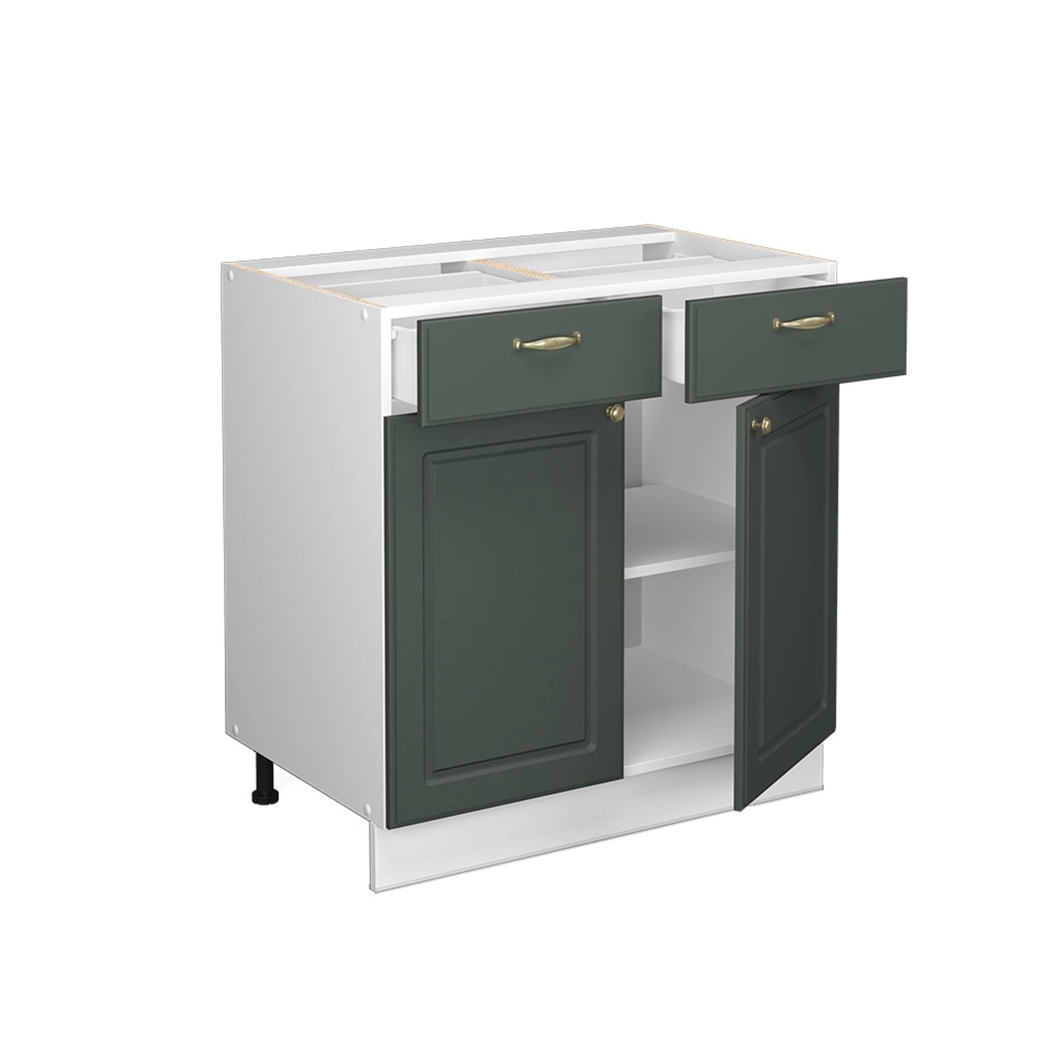 Vicco Unterschrank Fame-Line, Grün-Gold Landhaus/Weiß, 80 günstig online kaufen