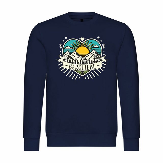 deinshirt Rundhalspullover Herren Sweatshirt Ich Liebe die Berge Mit Print günstig online kaufen