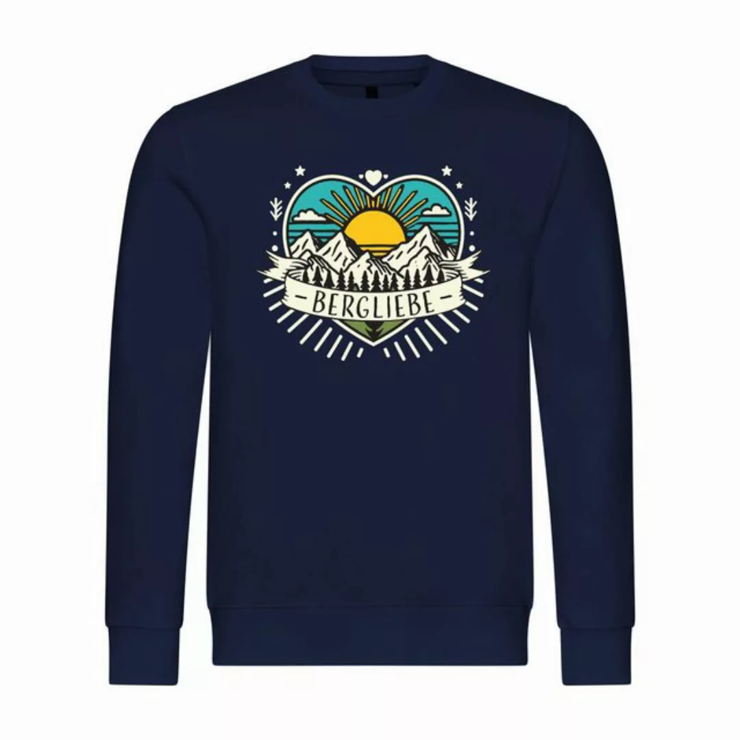 deinshirt Rundhalspullover Herren Sweatshirt Ich Liebe die Berge Mit Print günstig online kaufen