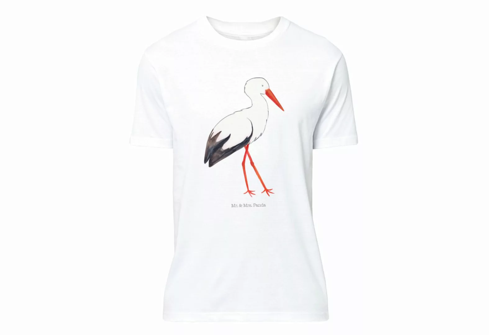 T-Shirt Storch - Weiß - T-Shirt, Shirt (1-tlg) günstig online kaufen