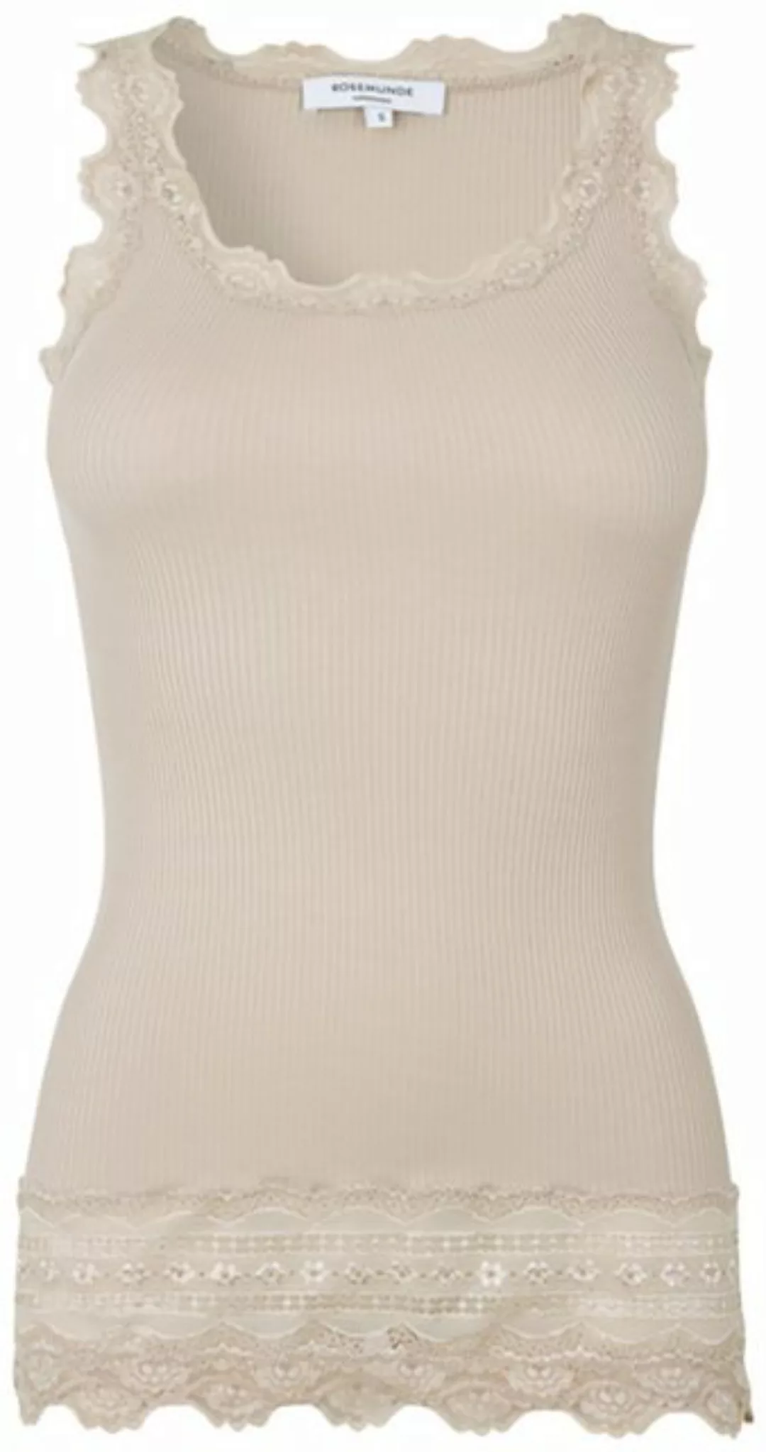 rosemunde Tanktop Benita Silk Top Camisole mit Vintage-Spitze am Ausschnitt günstig online kaufen