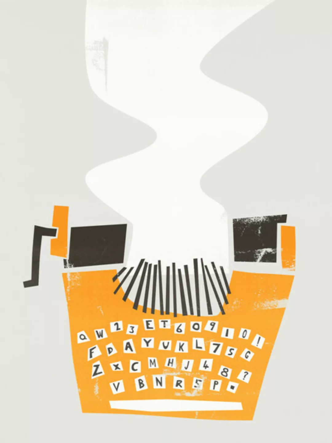 Poster / Leinwandbild - Vintage Typewriter günstig online kaufen