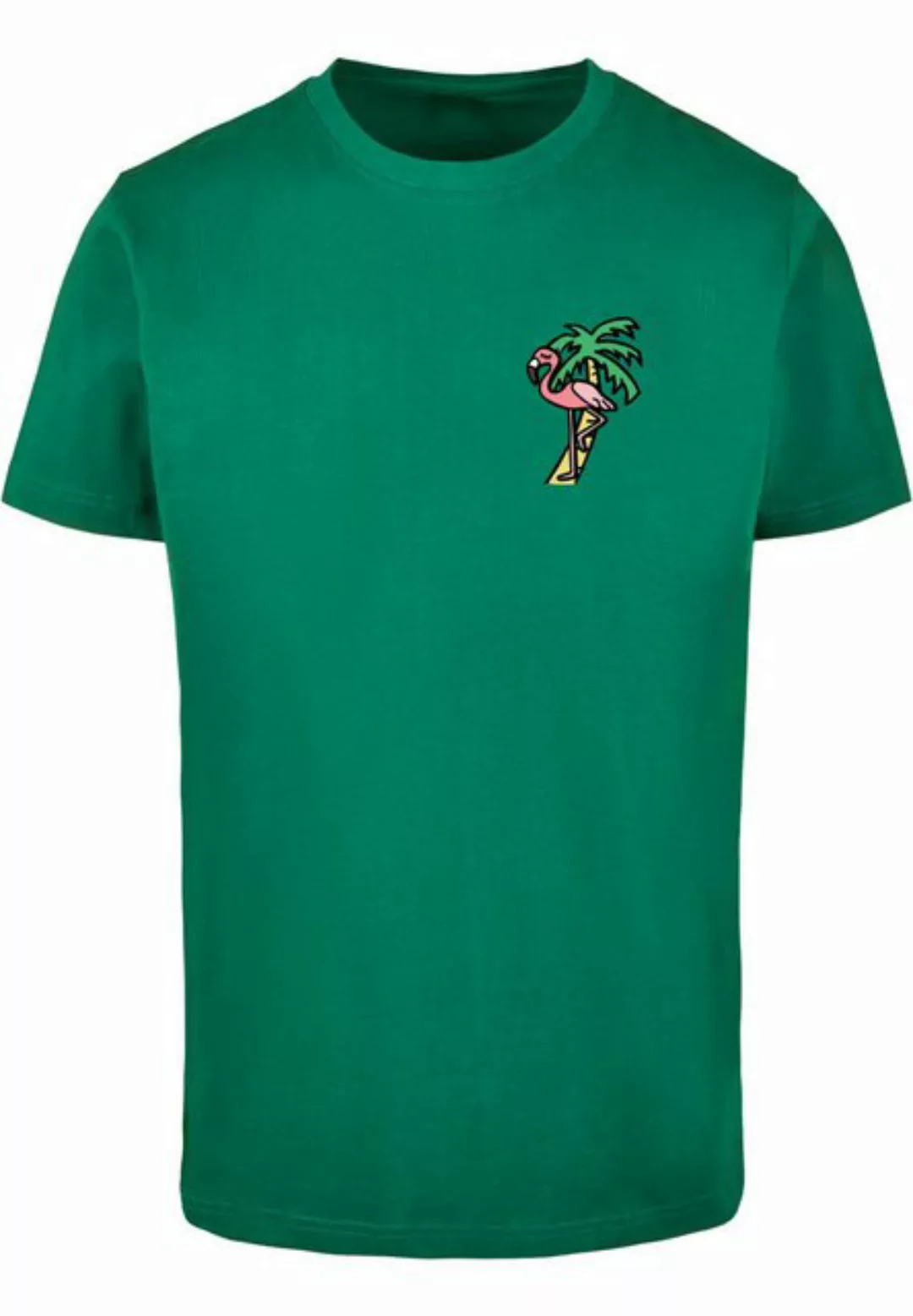 MisterTee Kurzarmshirt MisterTee Herren Flamingo T-Shirt Round Neck (1-tlg) günstig online kaufen