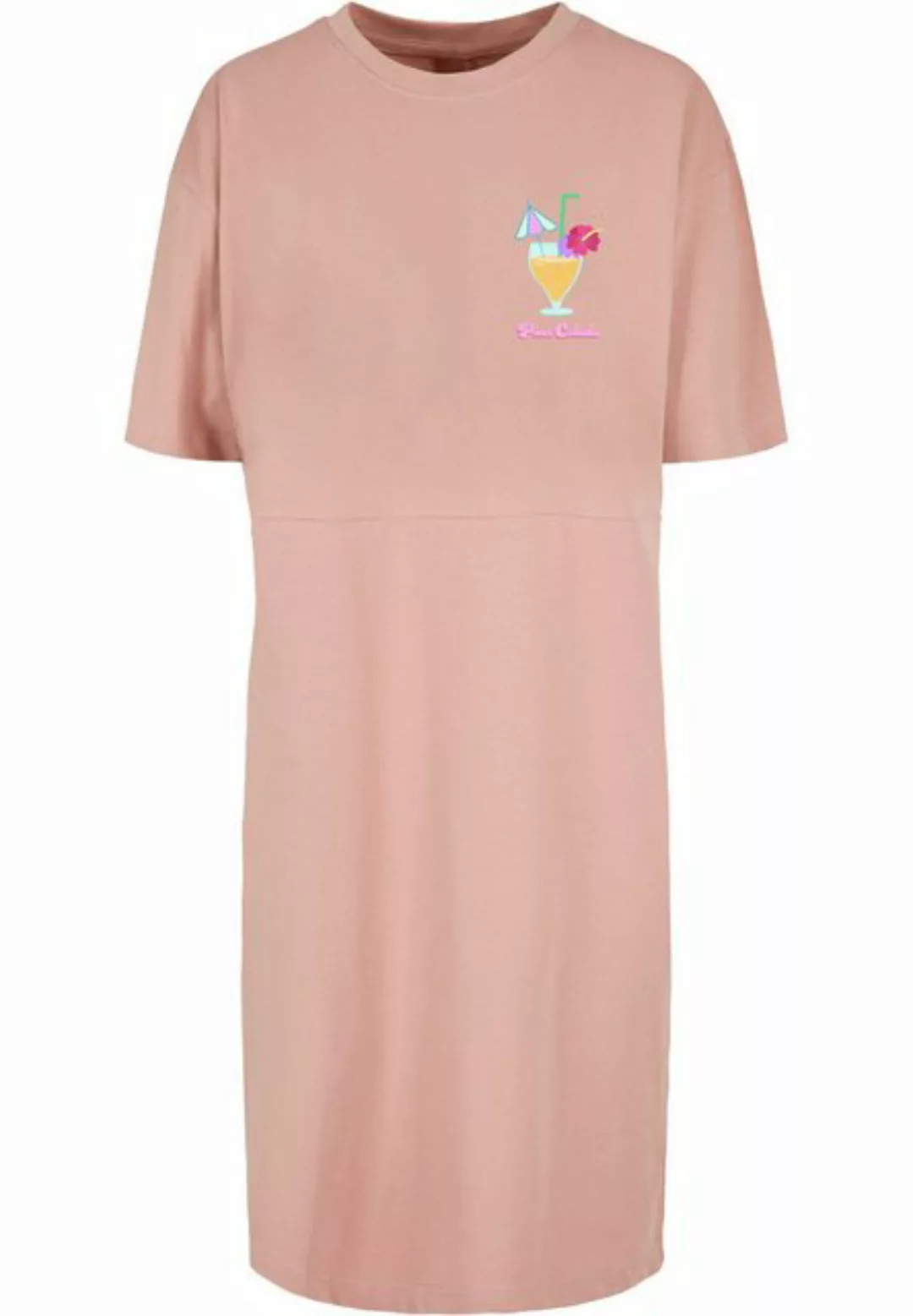 Merchcode Shirtkleid Merchcode Damen Ladies Pina Colada Oversized Slit Tee günstig online kaufen