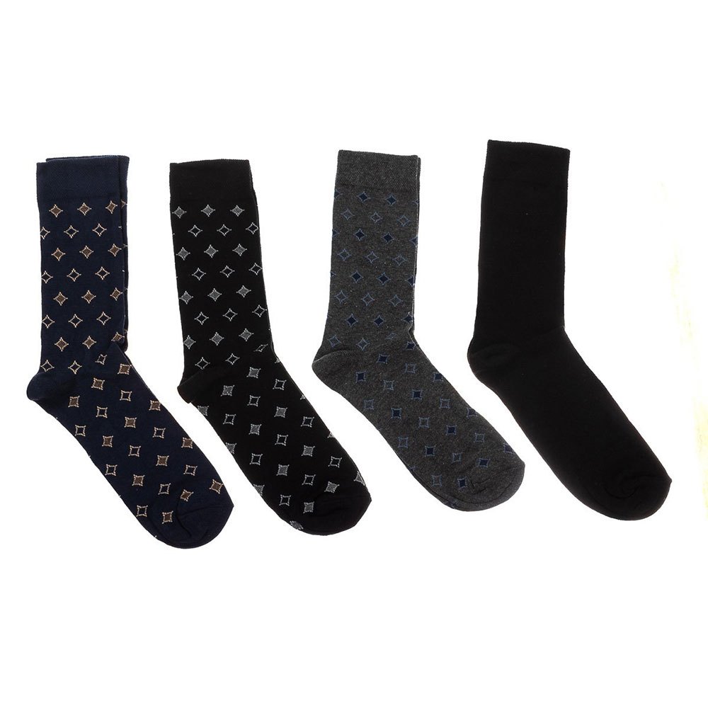 Kisses&love Kl2017h Socken 4 Paare EU 40-45 Black / Gray / Navy günstig online kaufen