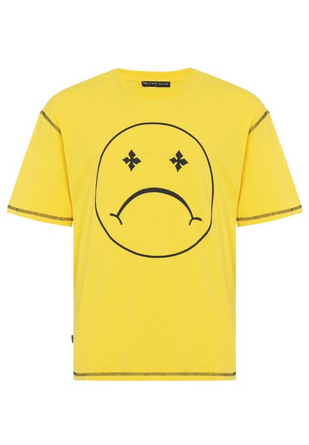 RedBridge T-Shirt Oversized mit Smiley-Print – Rundhals, Streetwear, 100 % günstig online kaufen