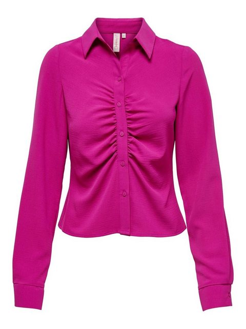 ONLY Klassische Bluse Damen Bluse ONLMETTE LS WRINKLE SHORT TOP (1-tlg) günstig online kaufen