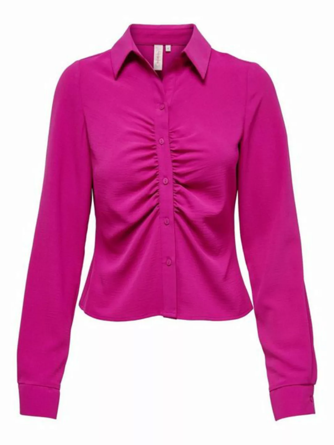 ONLY Klassische Bluse Damen Bluse ONLMETTE LS WRINKLE SHORT TOP (1-tlg) günstig online kaufen