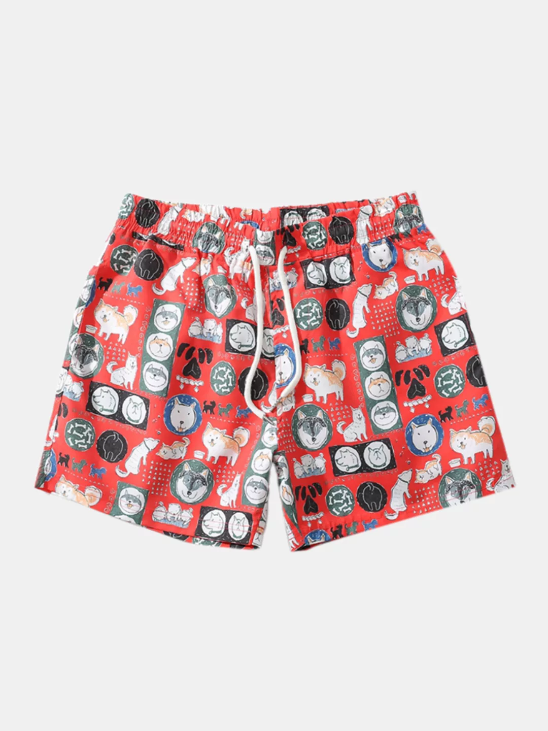 Herren Funn Print Shorts Atmungsaktive Mini Shorts Home Gemütliche Boxersho günstig online kaufen