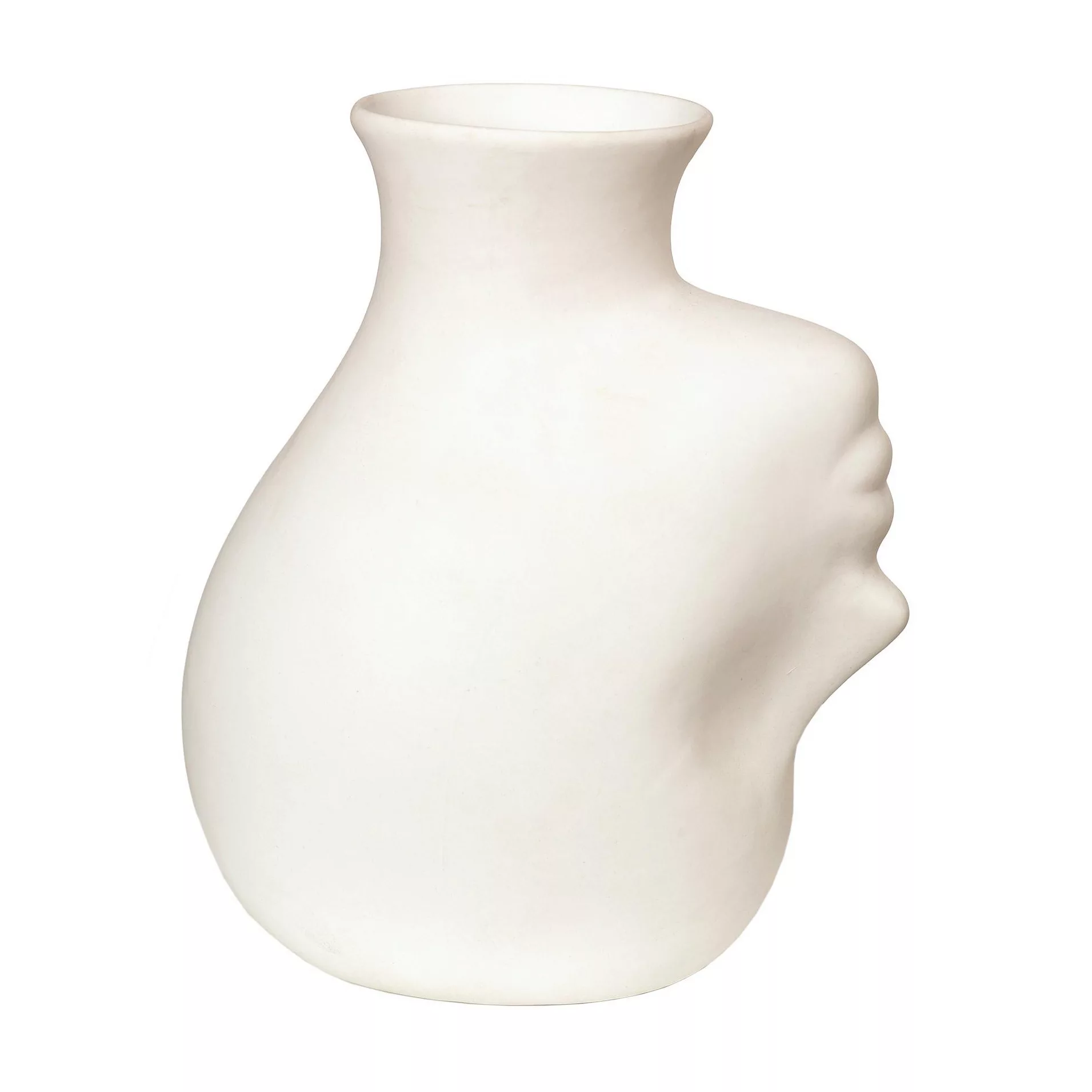pols potten - Head Upside Down Vase - weiß/LxBxH 20x15x25cm günstig online kaufen