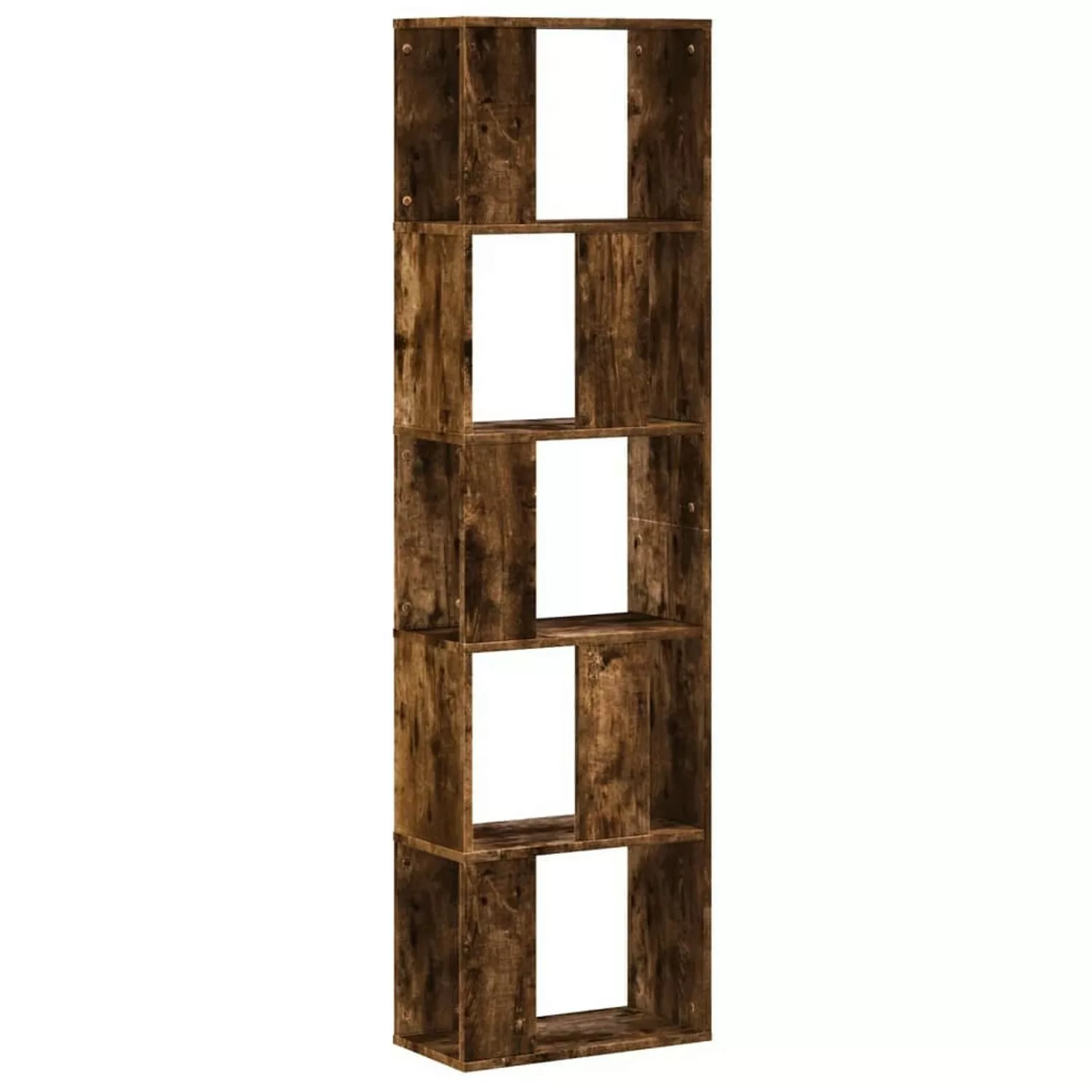 VidaXL Bücherregal 5 Böden Räuchereiche 45x23,5x162,5 cm Holzwerkstoff günstig online kaufen