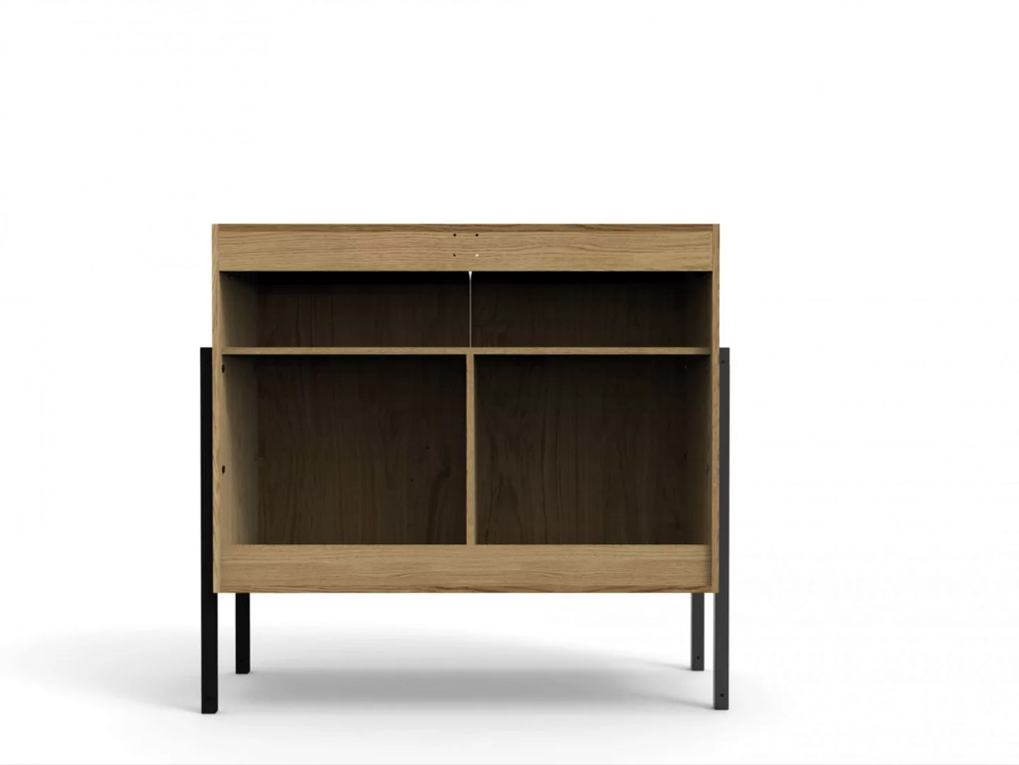 andas Sideboard "Finton", Kommode mit 2 Türen, Korpuss aus massiver Eiche günstig online kaufen