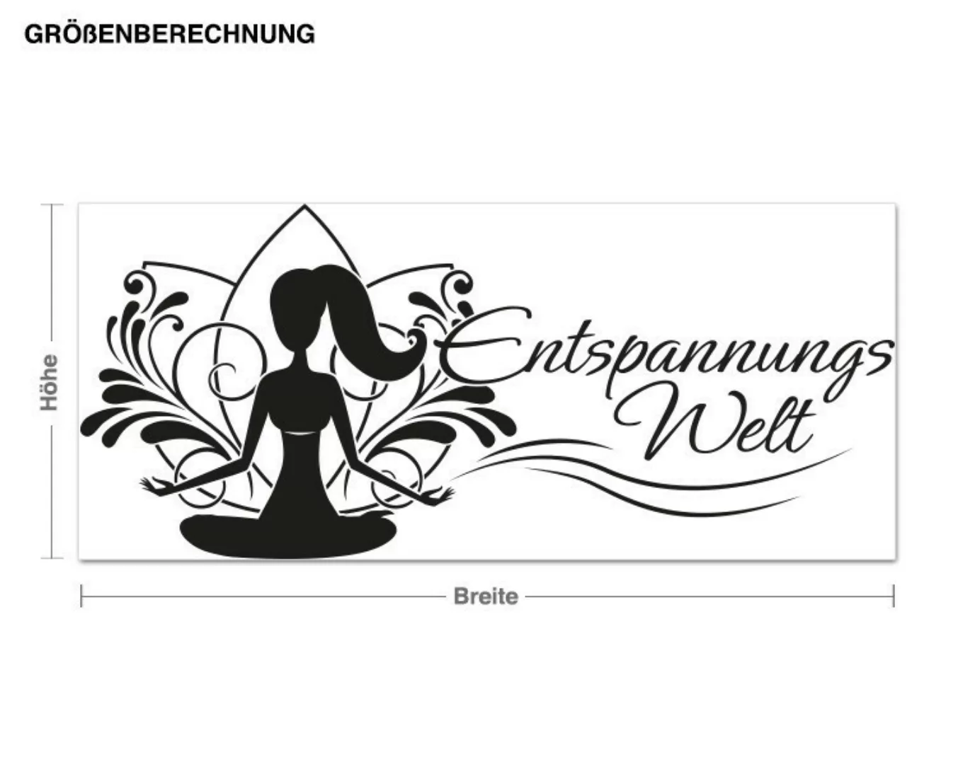 Wandtattoo Badezimmer Entspannungswelt günstig online kaufen