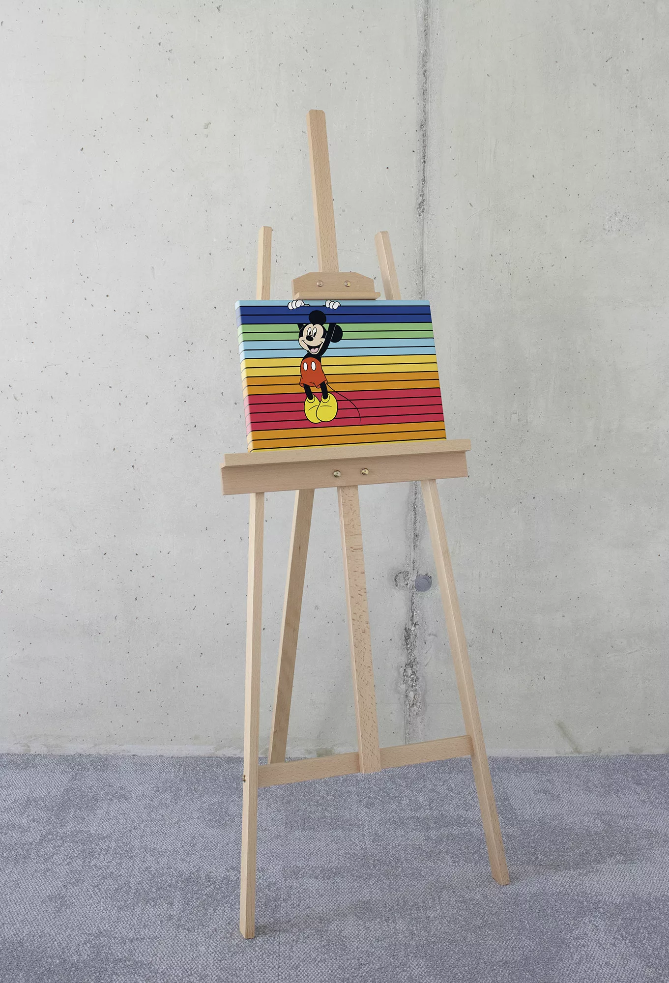 Komar Leinwandbild "Mickey Band of Color", (1 St.), 30x40 cm (Breite x Höhe günstig online kaufen