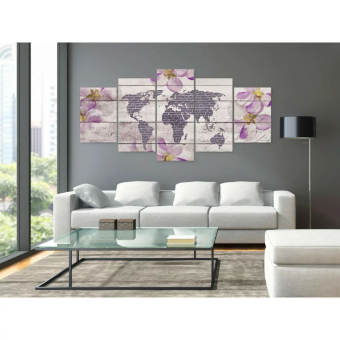 Wandbild Romantische Weltkarte XXL günstig online kaufen