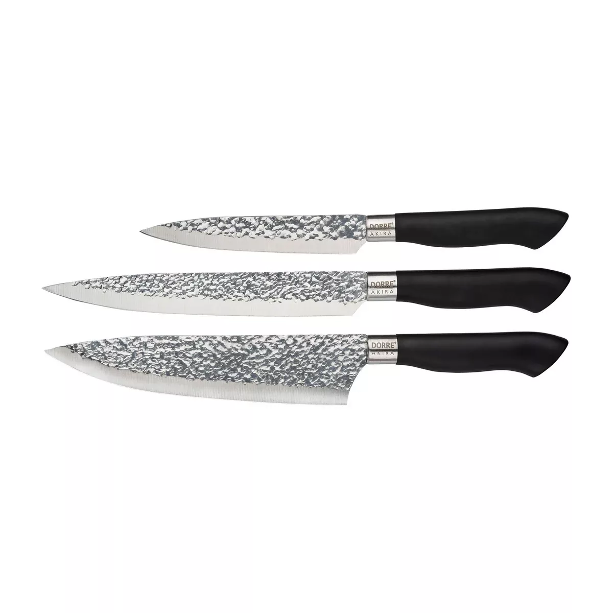 Akira Messerset Edelstahl 3 Messer Schwarz günstig online kaufen