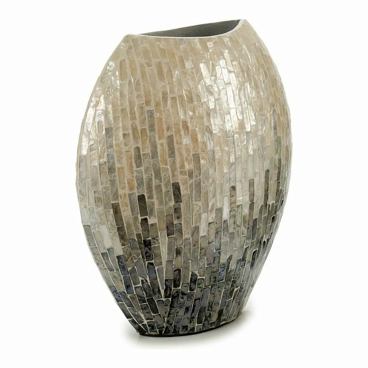 Vase Grau Verblasster Effekt (15 X 35 X 32 Cm) günstig online kaufen