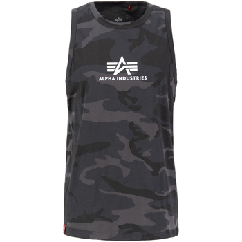 Alpha Industries  T-Shirts & Poloshirts Basic Tank ML Camo - black camo günstig online kaufen