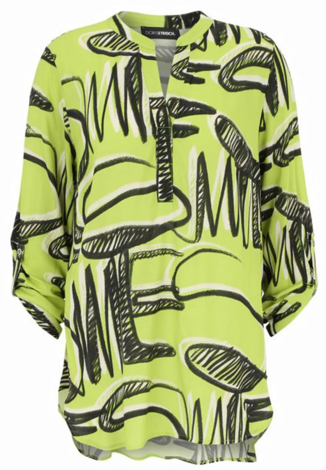 Doris Streich Klassische Bluse mit markantem Sneakers-Print günstig online kaufen