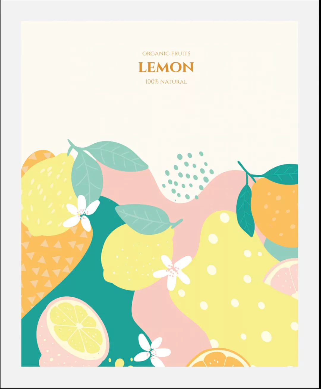 queence Bild "Lemon", Obst-Obst Bilder-Schriftzug-Figuren-Abstrakt, (1 St.) günstig online kaufen