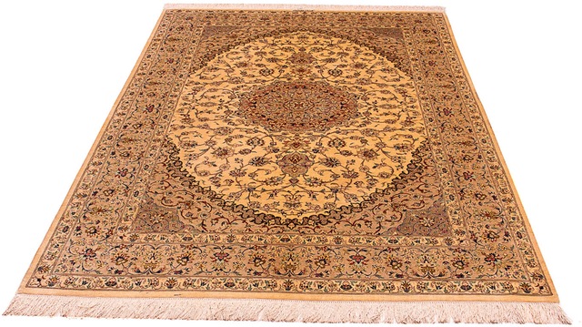 morgenland Orientteppich »Perser - Ghom - 200 x 133 cm - beige«, rechteckig günstig online kaufen