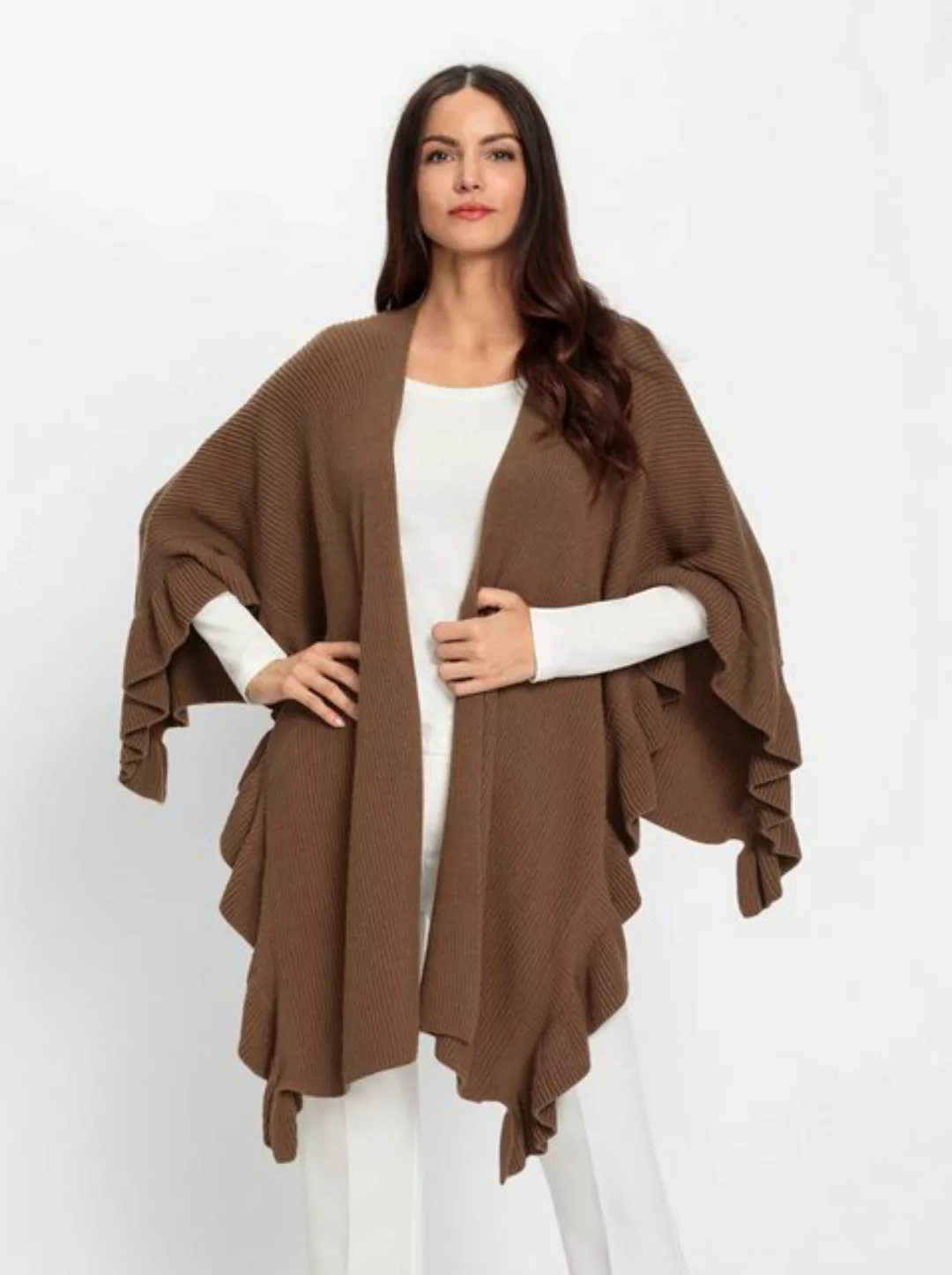 heine Strickponcho Strickponcho Länge ca. 62 cm günstig online kaufen