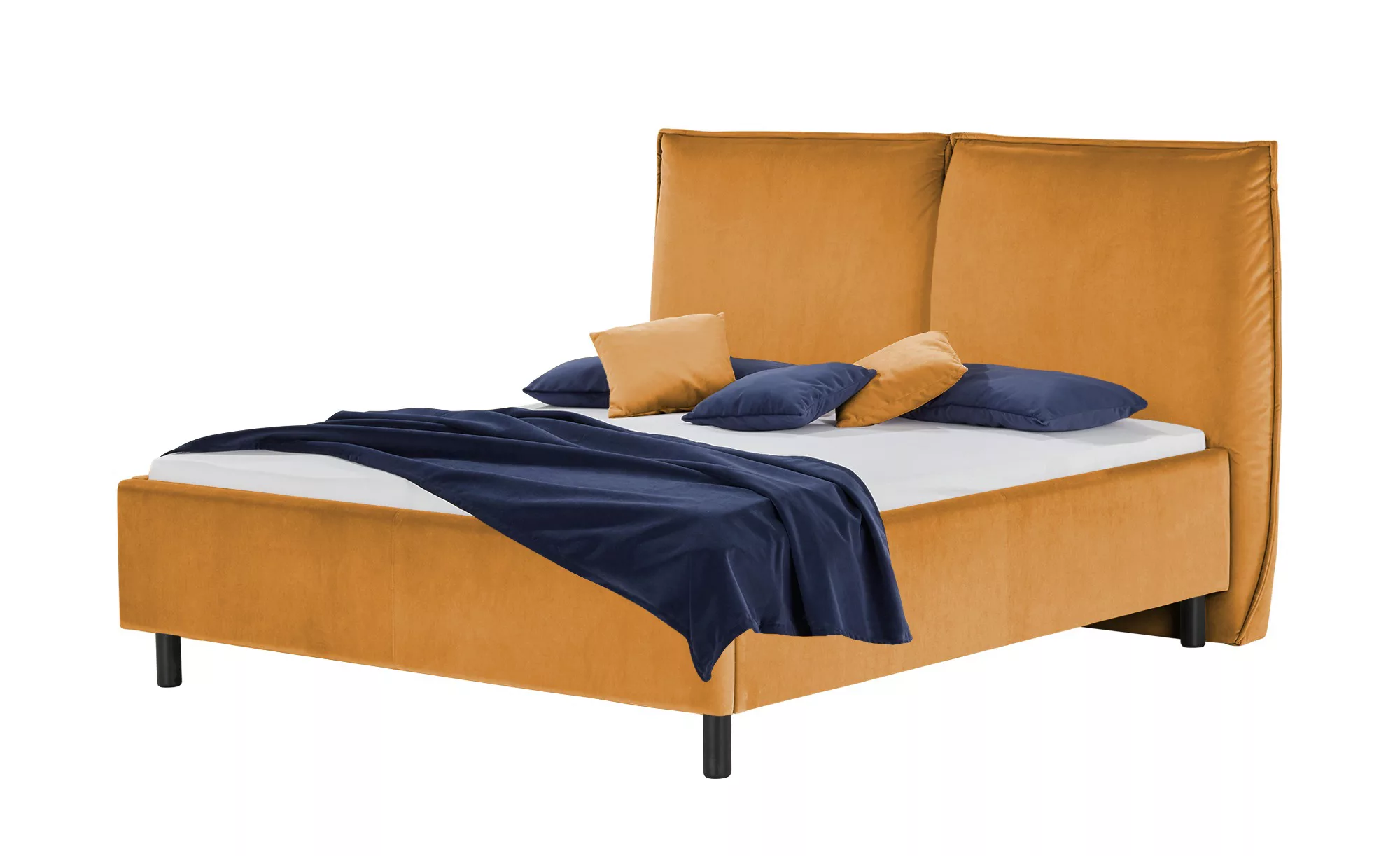 maison bleue Polsterbettgestell  Virginia - gelb - 205 cm - 128 cm - Betten günstig online kaufen