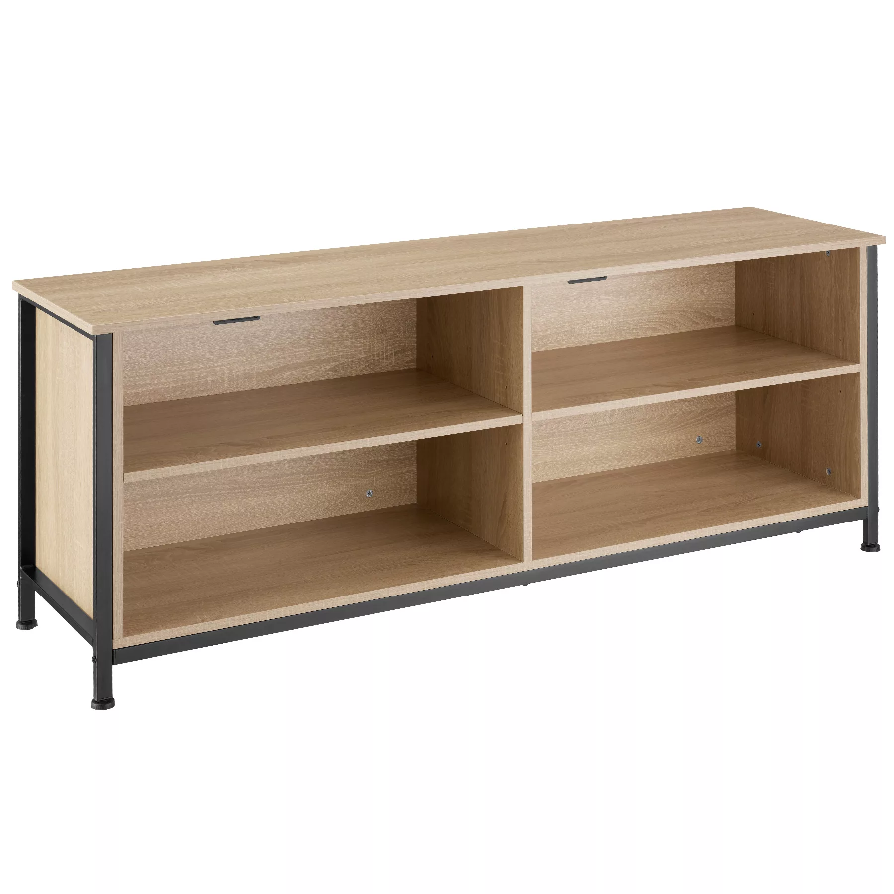 Sideboard Navan 147x41x60,5cm - Industrial Holz hell, Eiche Sonoma günstig online kaufen