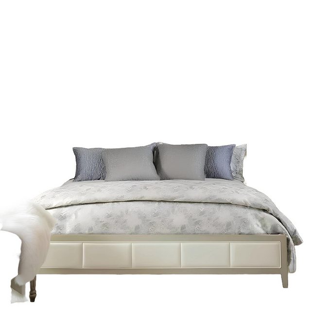 Xlmoebel Bett Luxuriöses Doppelbett mit gepolstertem Design in Beige für Ho günstig online kaufen