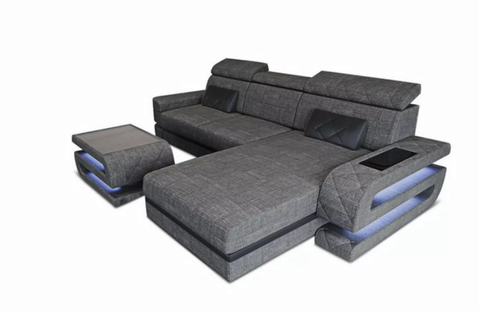 Sofa Dreams Ecksofa Stoff Couch Stoffsofa Bologna L Form Polstersofa, Webst günstig online kaufen