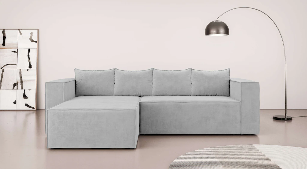 INOSIGN Ecksofa "LINCOLNVILLE mit Bettfunktion und Bettkasten, Maße B/H/T 2 günstig online kaufen