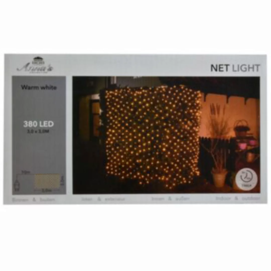 COEN BAKKER LED Lichterketten Netz 380 LED 3 x 3 m Innen & Außen grün  Erwa günstig online kaufen
