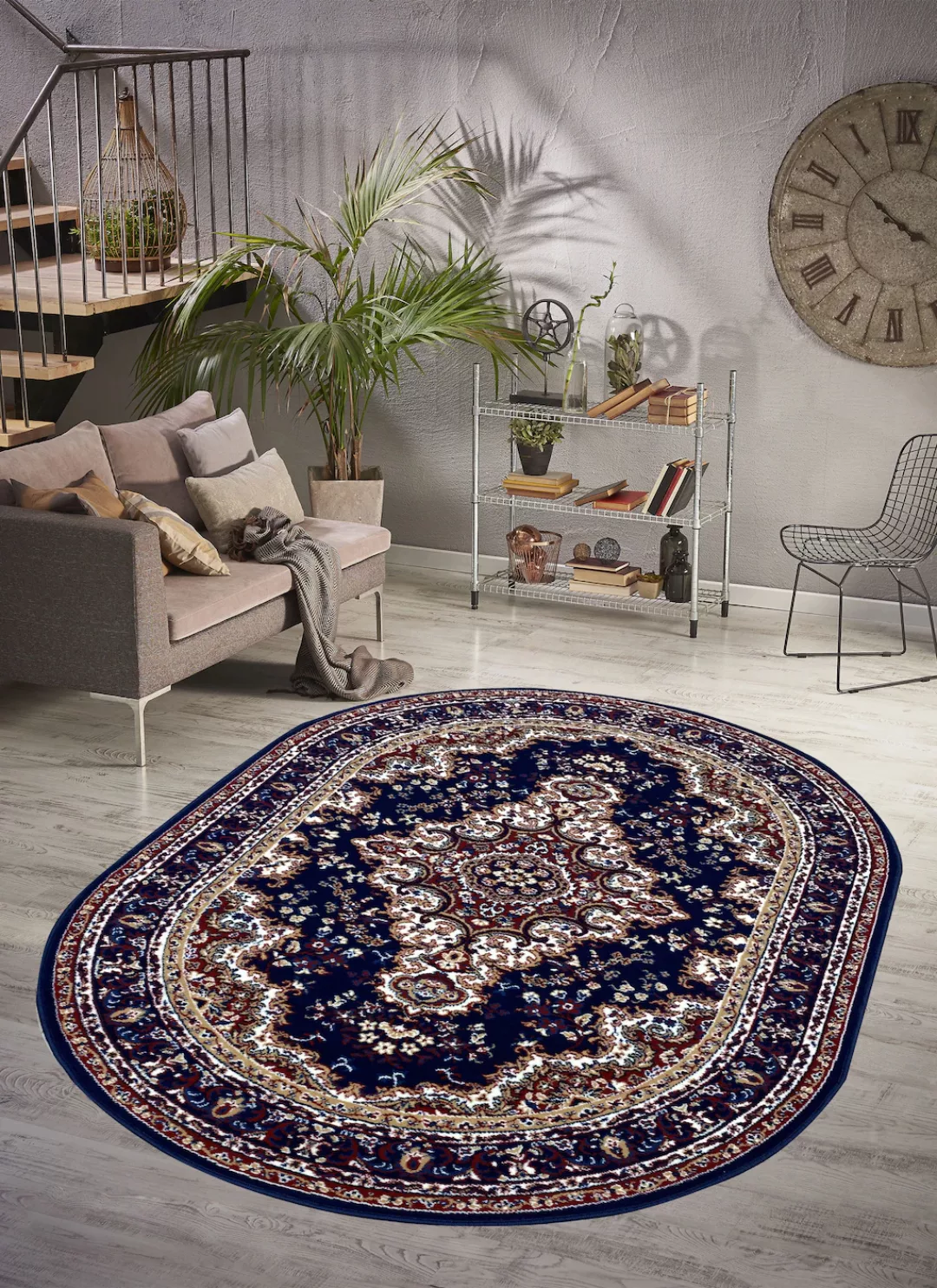 Home affaire Teppich »Oriental, Made in Belgium«, oval, 7 mm Höhe, Orient-O günstig online kaufen