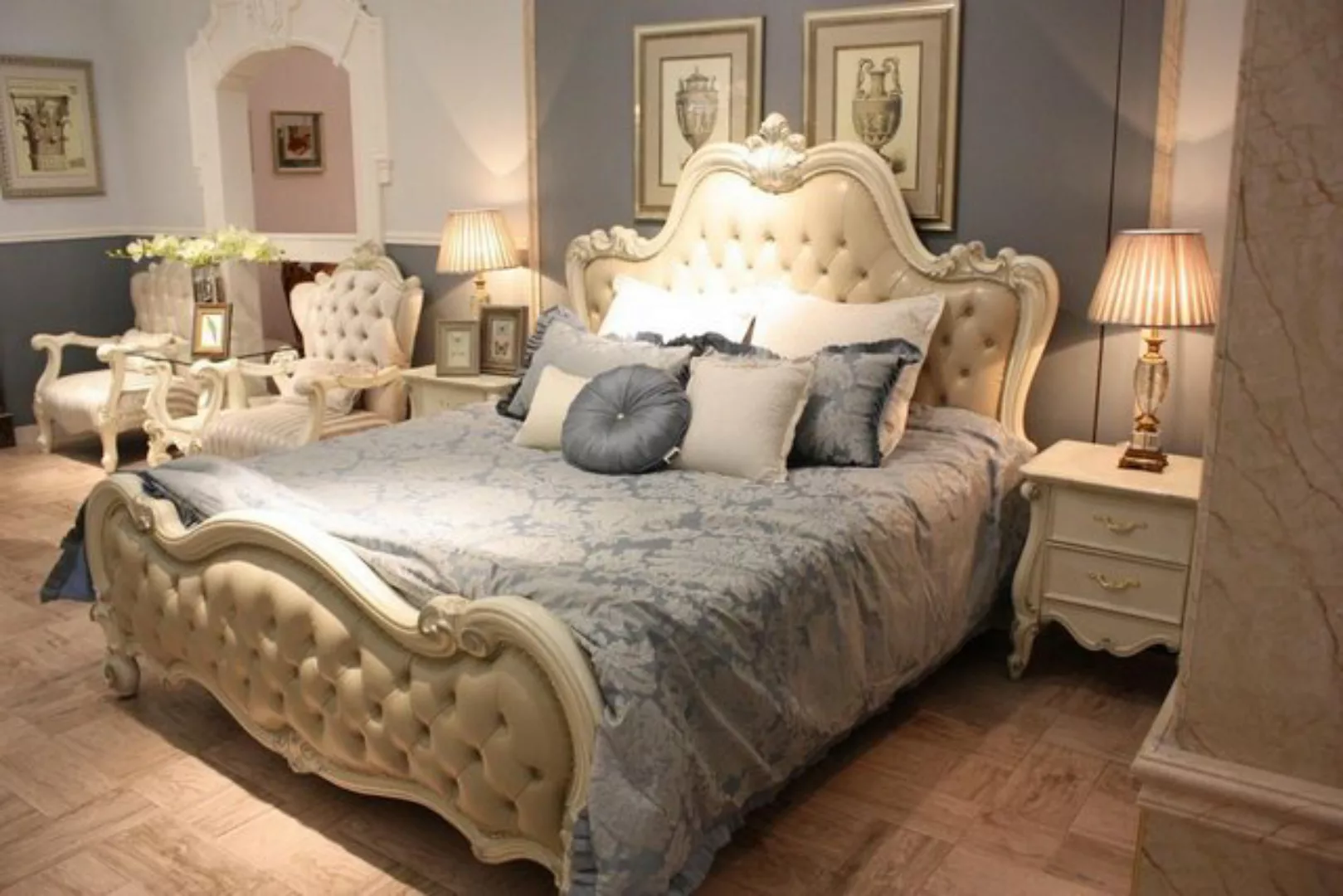 JVmoebel Bett Bett Holz Betten Luxus Doppelbett Klassisches Bettgestell 180 günstig online kaufen
