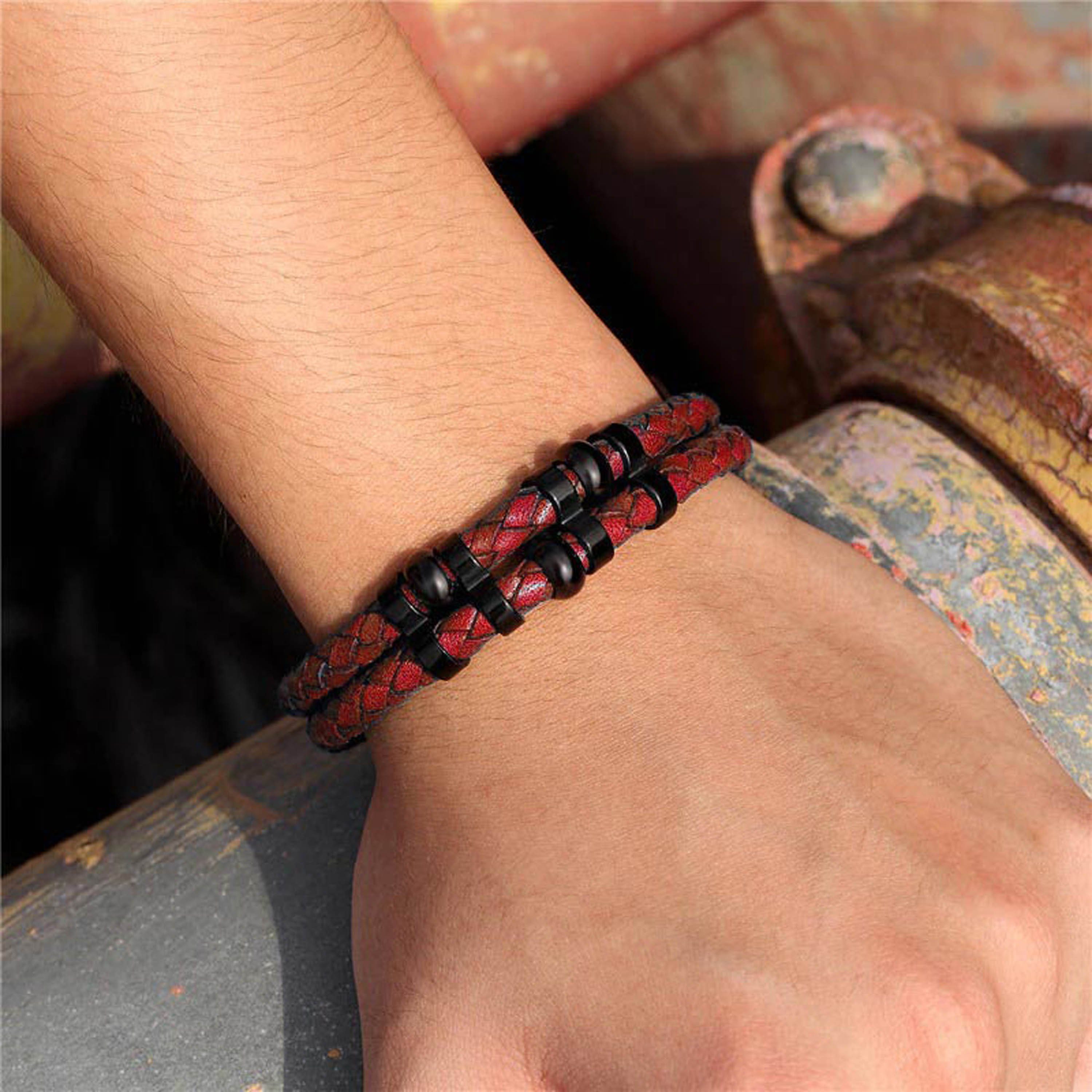 UNIQAL.de Lederarmband Lederarmband Herren "MIRACLE" geflochten günstig online kaufen