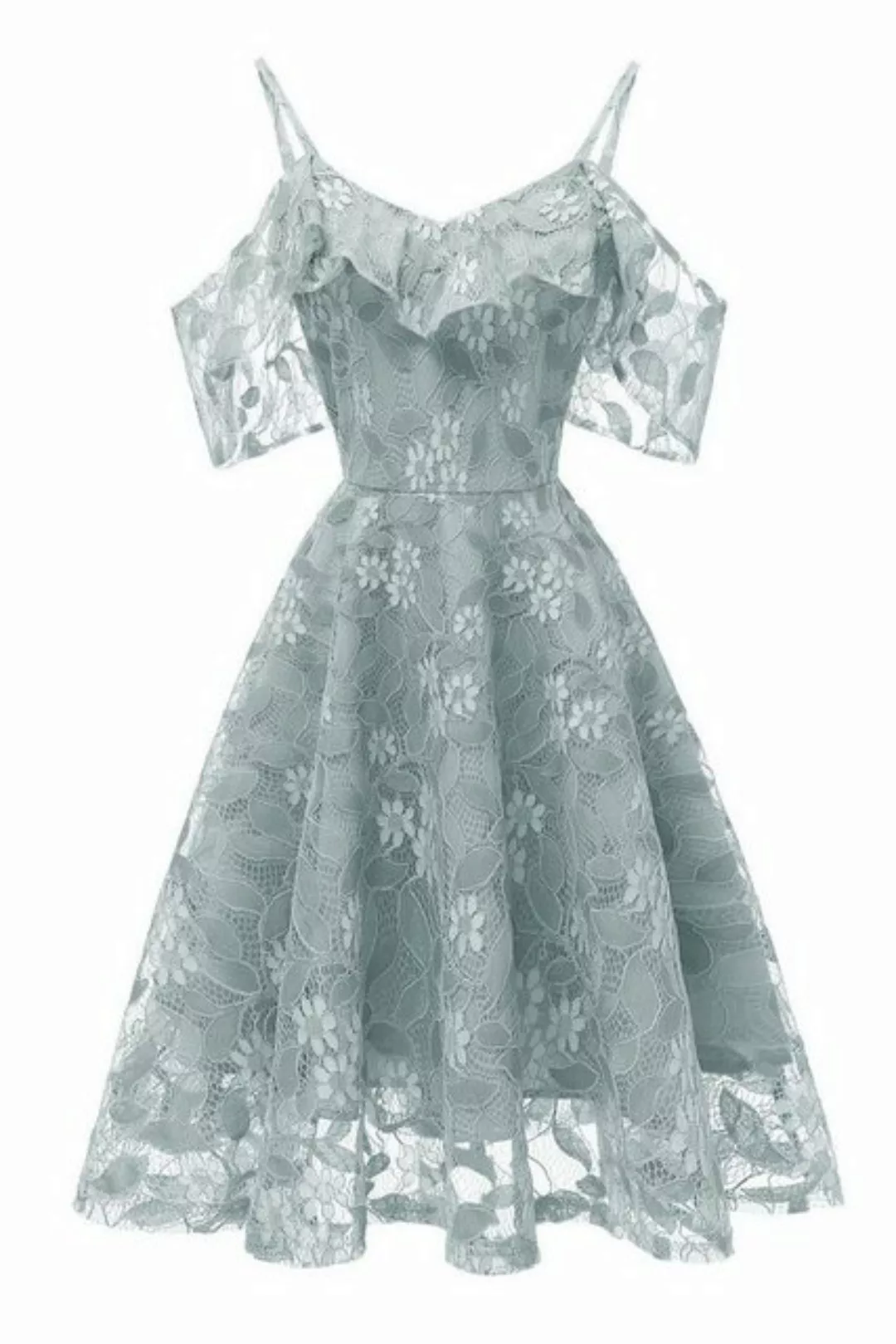 BlauWave Off-Shoulder-Kleid Minikleid Kurzes Brautjungfernkleid für Damen ( günstig online kaufen