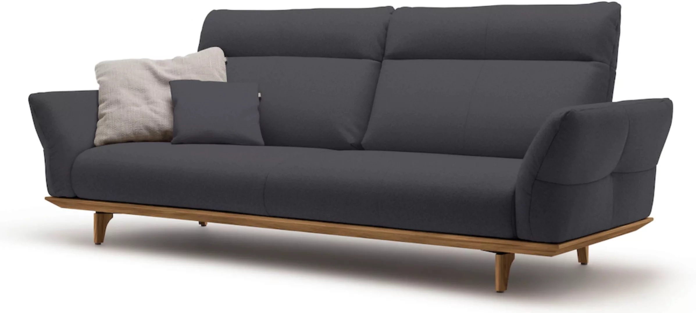 hülsta sofa 3,5-Sitzer "hs.460", Sockel und Füße in Nussbaum, Breite 228 cm günstig online kaufen