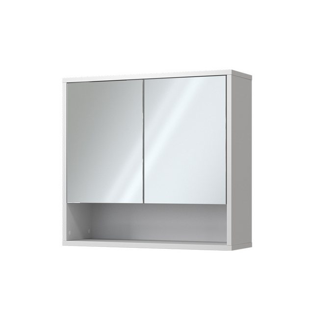 Vicco Badezimmerspiegelschrank Eliza, Weiß, 70 x 65 cm mit 2 Türen günstig online kaufen