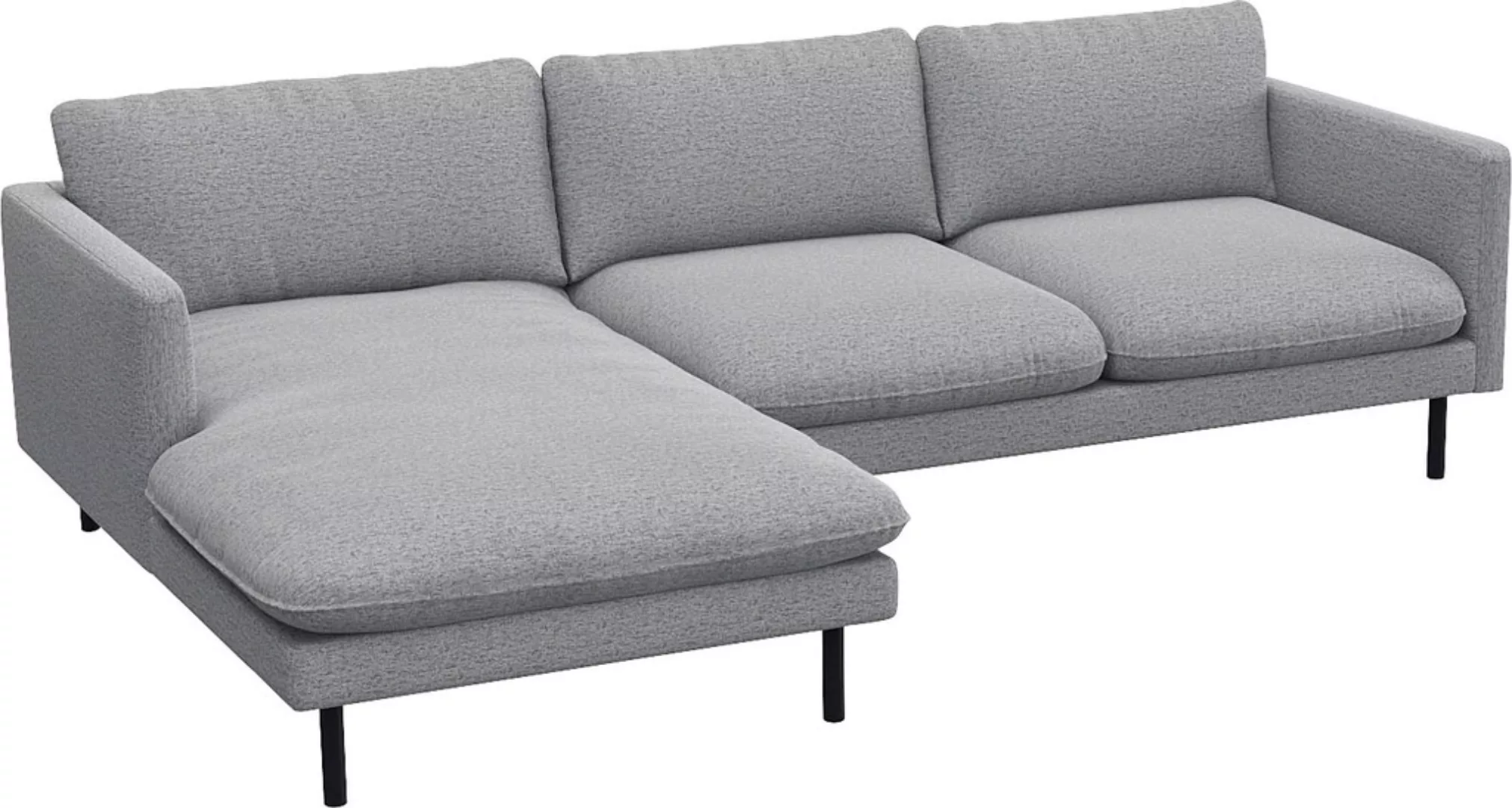 FLEXLUX Ecksofa »Bolzano, elegant und bequem, L-Form«, Sitzaufbau mit Kalts günstig online kaufen