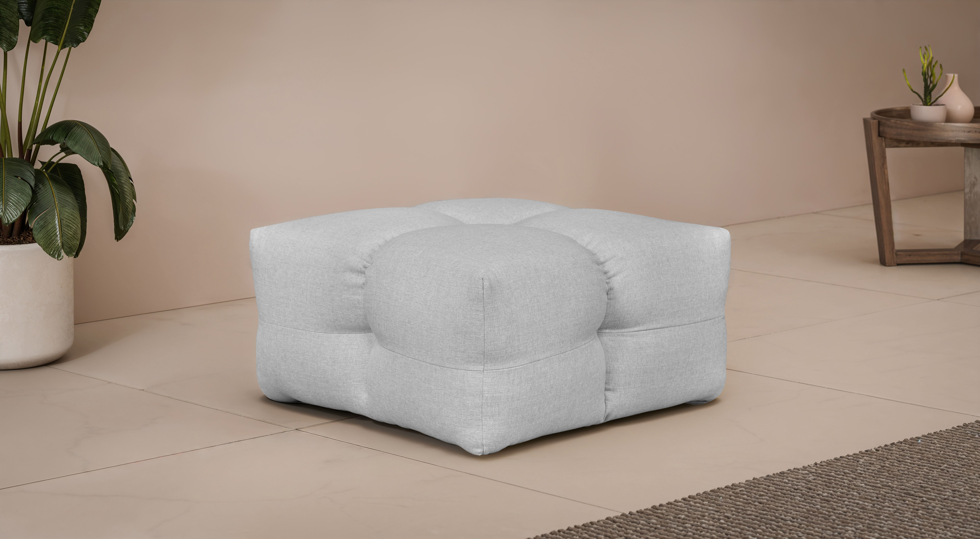 LeGer Home by Lena Gercke Polsterhocker "TALISHA Sitzhocker, moderne Steppu günstig online kaufen