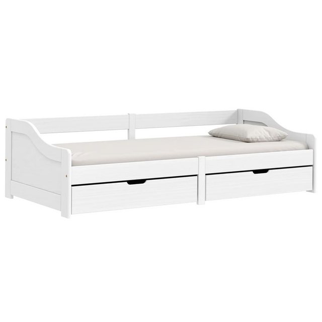 vidaXL Bett, Tagesbett mit 2 Schubladen IRUN Weiß 90x200cm Massivholz Kiefe günstig online kaufen