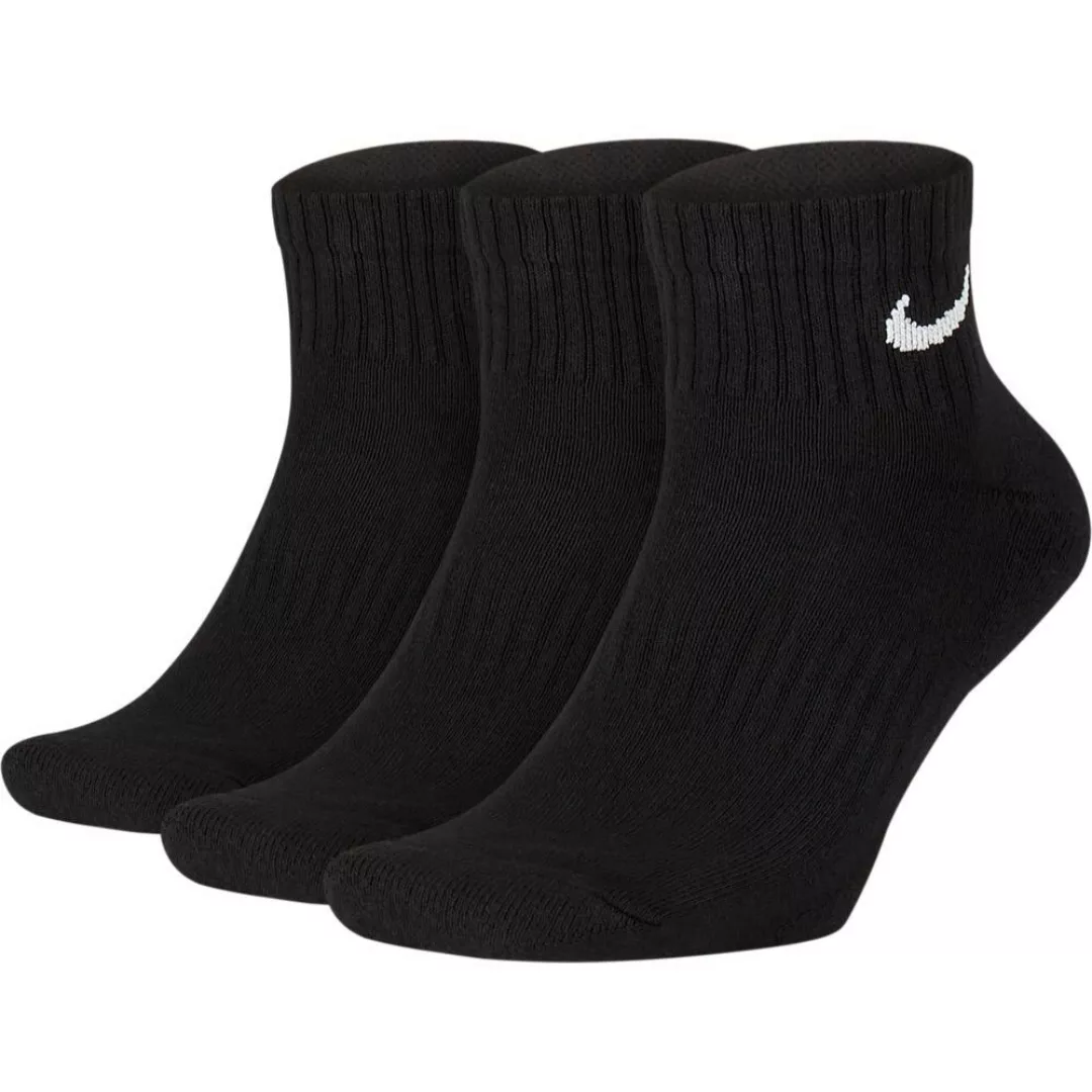 Nike Everyday Cushion Ankle Socken 3 Paare EU 46-50 Black / White günstig online kaufen