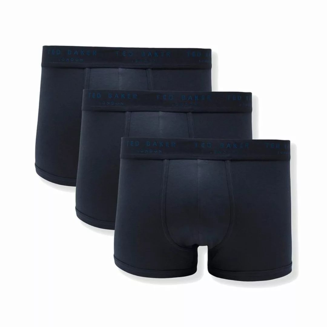 TED BAKER Herren Boxer Shorts 3er Pack - Pants, Cotton Stretch Dunkelblau S günstig online kaufen