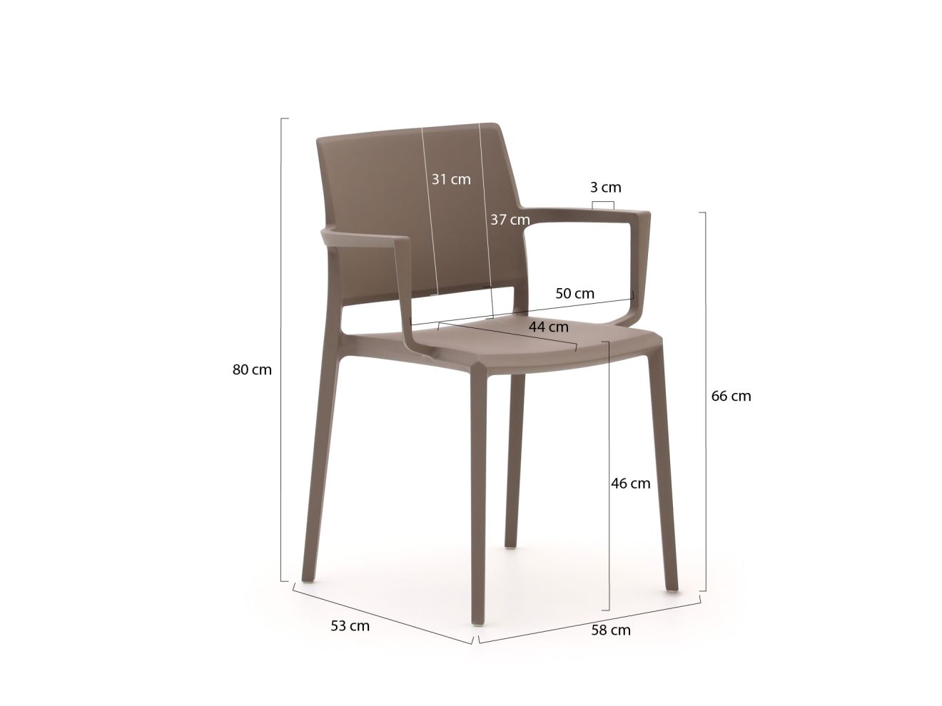 Forza Sile/Canzo 120 cm Gartenmöbel-Set 5-teilig stapelbar klappbar günstig online kaufen