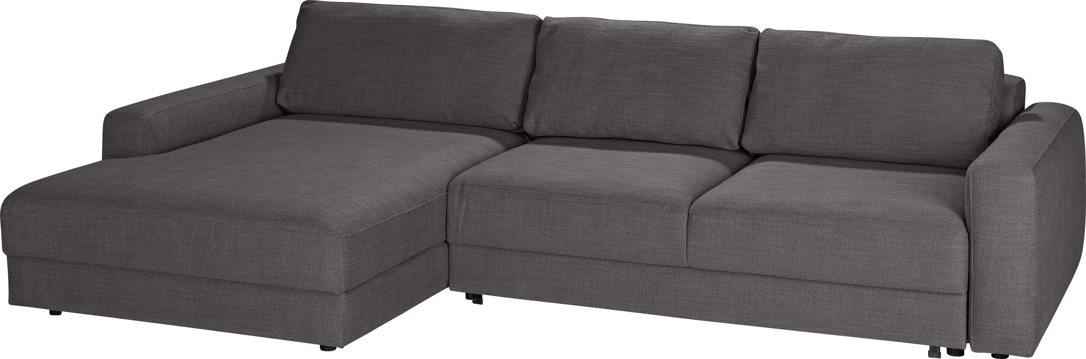 TRENDMANUFAKTUR Ecksofa "Bourbon II, hoher Sitzkomfort, extrabreite Recamie günstig online kaufen