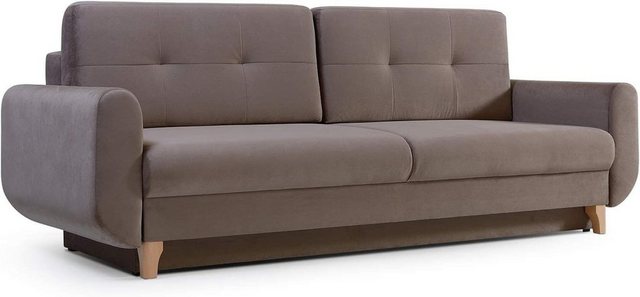 MOEBLO Schlafsofa SAPHIR, Sofa Couch für Wohnzimmer Federkern Sofagarnitur günstig online kaufen