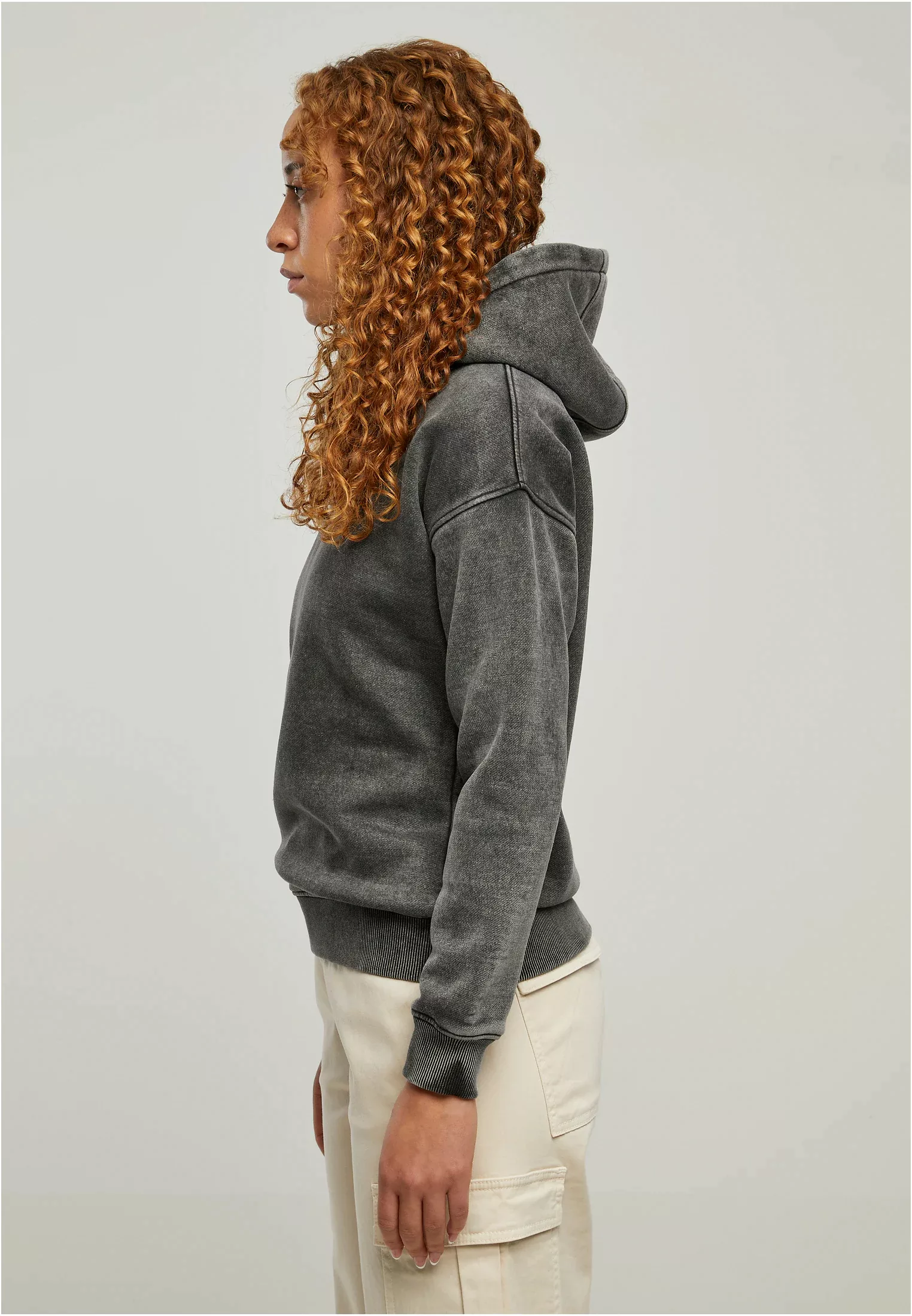 URBAN CLASSICS Kapuzenpullover "Urban Classics Damen Ladies Stone Washed Ho günstig online kaufen