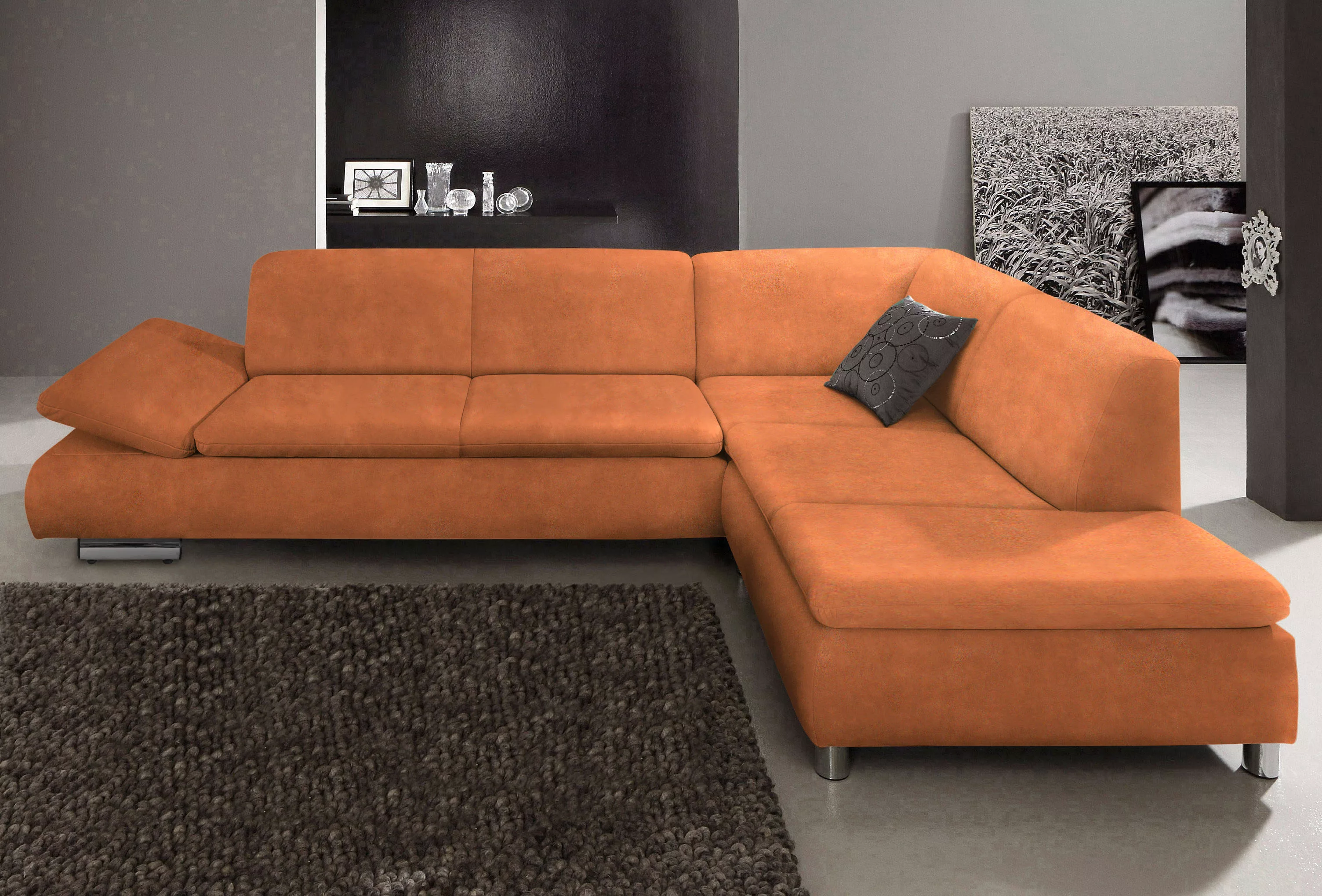 Max Winzer Ecksofa "Toulouse", mit klappbaren Armlehnen, Breite 271 cm günstig online kaufen