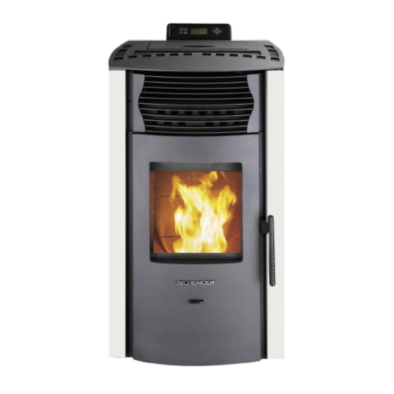 SCHENGER Pelletofen HP51 Weiß 8,8kW A+ Vollautomatisch WIFI+ECO+TIMER günstig online kaufen